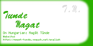 tunde magat business card